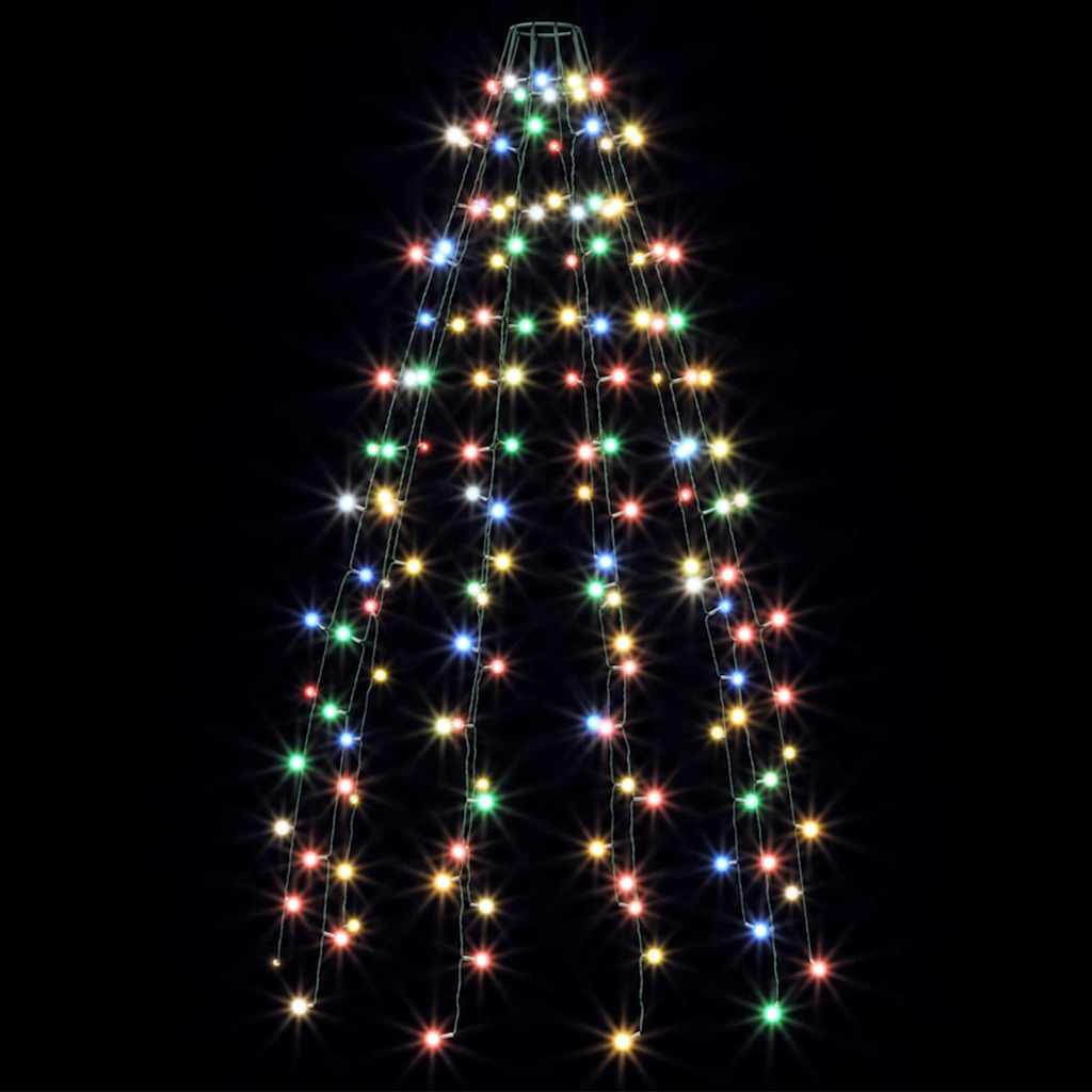 Weihnachtsbaum-Lichternetz mit 150 LEDs Mehrfarbig 150 cm