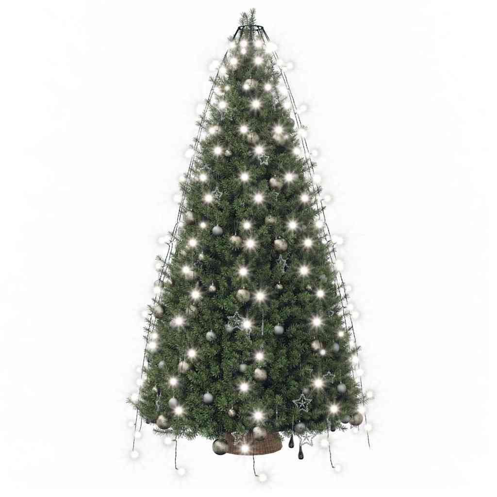 Weihnachtsbaum-Lichternetz mit 180 LEDs Kaltweiß 180 cm