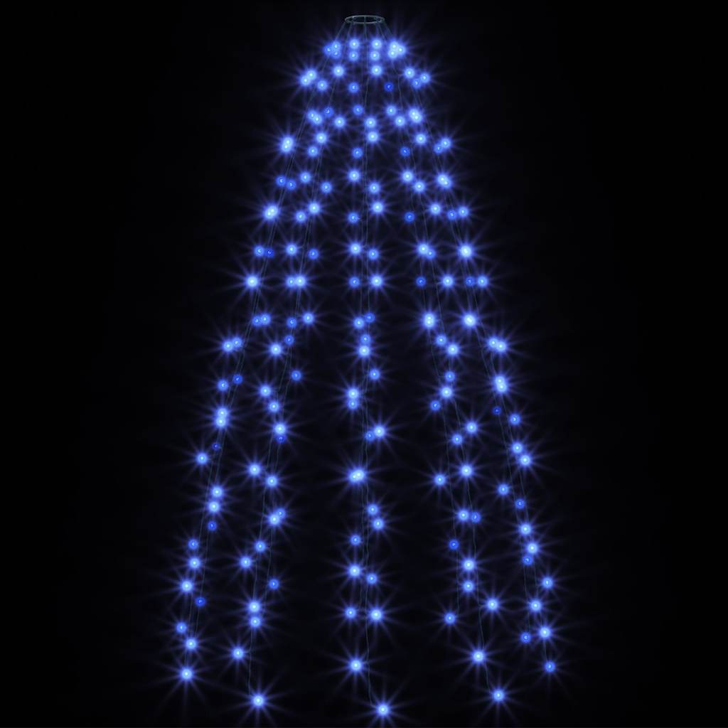 Weihnachtsbaum-Lichternetz mit 180 LEDs Blau 180 cm