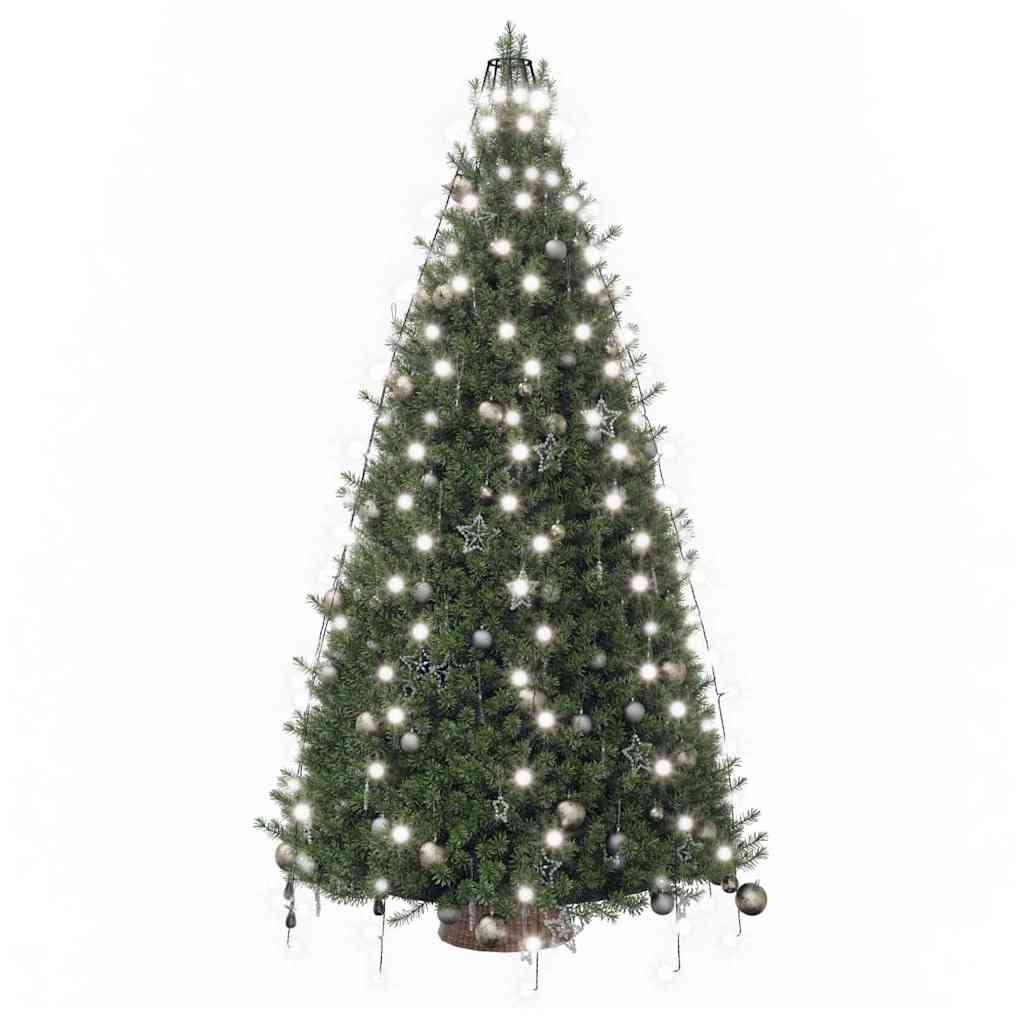 Weihnachtsbaum-Lichternetz mit 210 LEDs Kaltweiß 210 cm