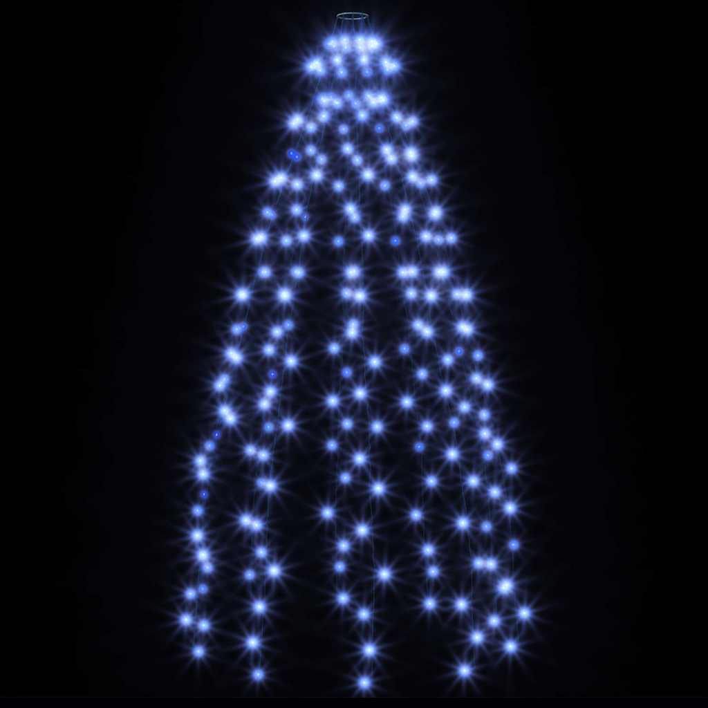 Weihnachtsbaum-Lichternetz mit 210 LEDs Blau 210 cm