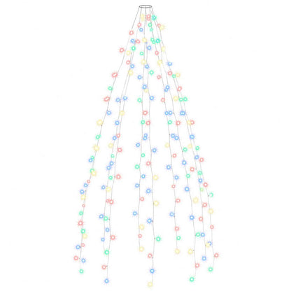 Weihnachtsbaum-Lichternetz mit 210 LEDs Mehrfarbig 210 cm