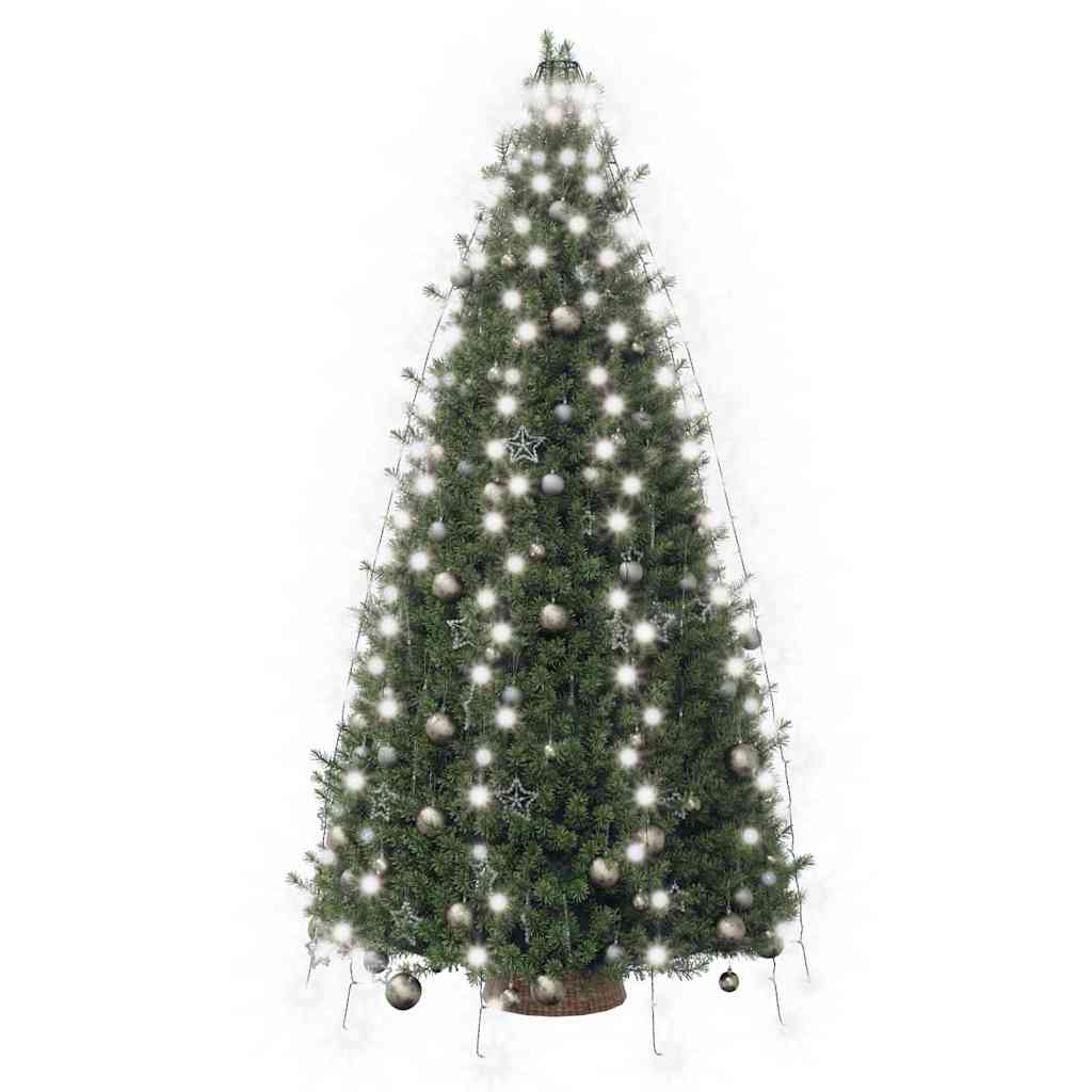 Weihnachtsbaum-Lichternetz mit 250 LEDs Kaltweiß 250 cm