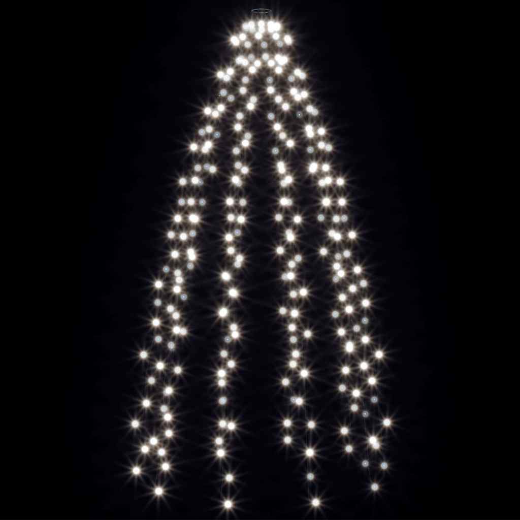 Weihnachtsbaum-Lichternetz mit 250 LEDs Kaltweiß 250 cm