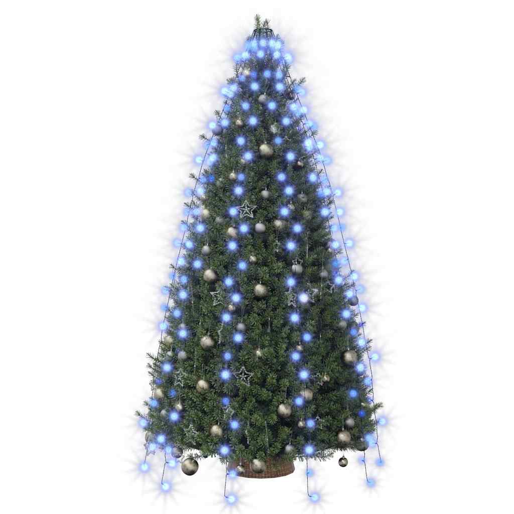 Weihnachtsbaum-Lichternetz mit 250 LEDs Blau 250 cm