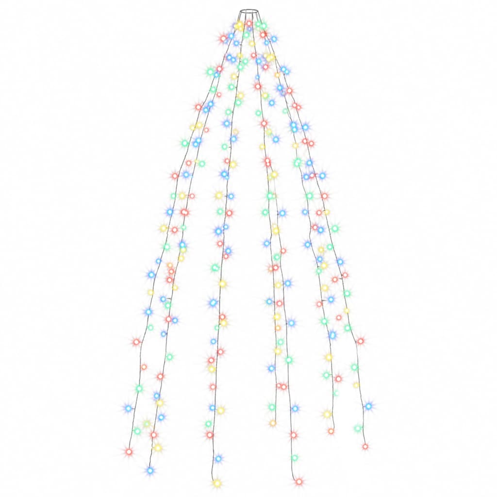 Weihnachtsbaum-Lichternetz mit 250 LEDs Mehrfarbig 250 cm