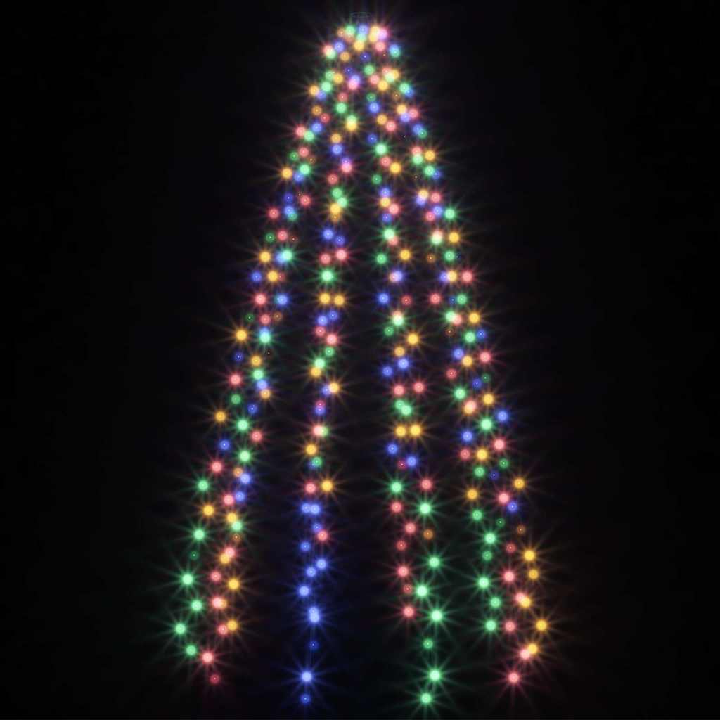 Weihnachtsbaum-Lichternetz mit 300 LEDs Mehrfarbig 300 cm