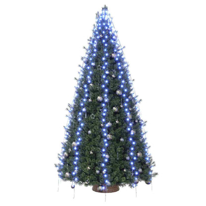 Weihnachtsbaum-Lichternetz mit 400 LEDs Blau 400 cm