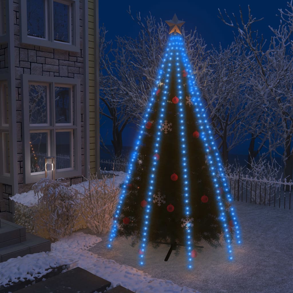 Weihnachtsbaum-Lichternetz mit 400 LEDs Blau 400 cm