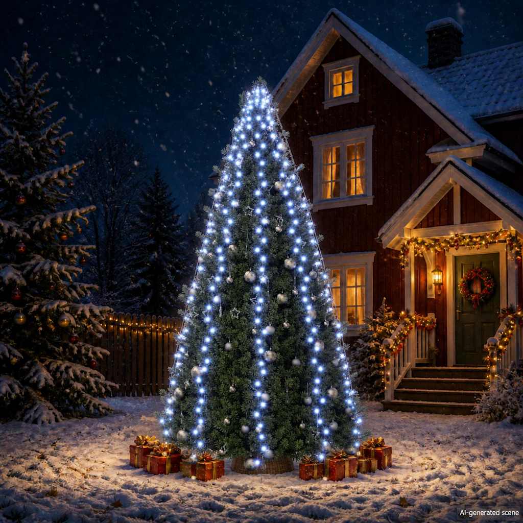 Weihnachtsbaum-Beleuchtung 500 LEDs Blau 500 cm