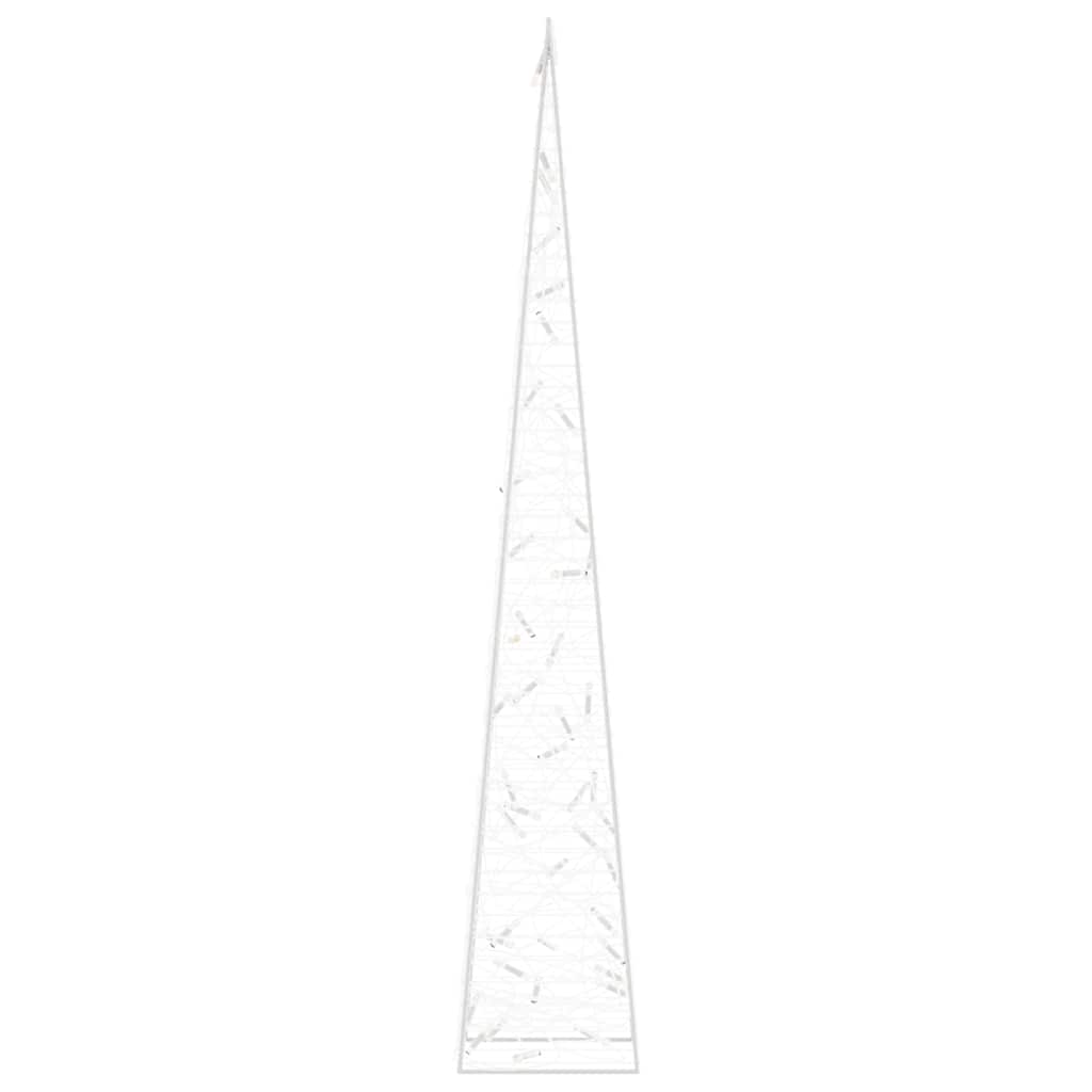 LED-Leuchtkegel Acryl Deko Kaltweiß 90 cm