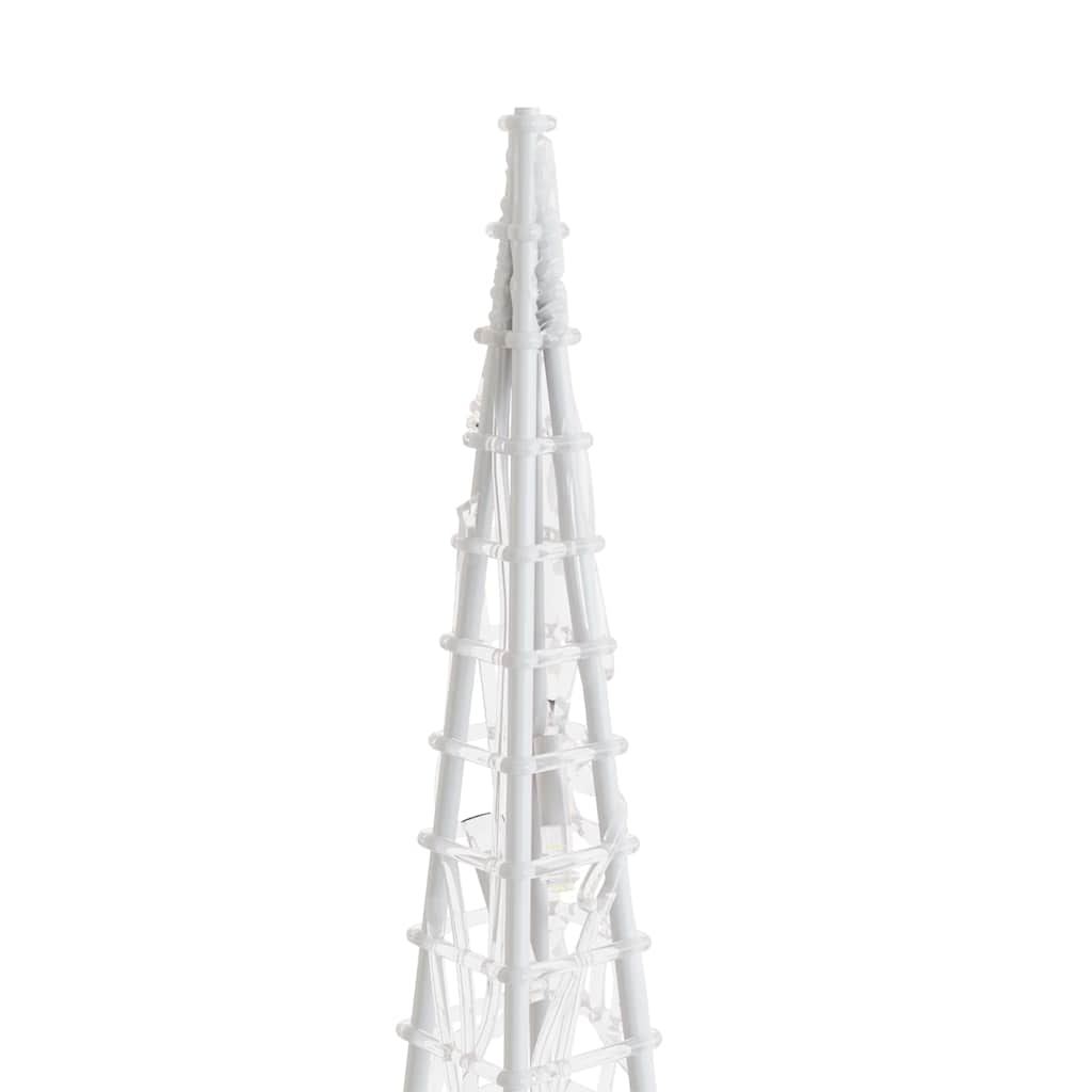 LED-Leuchtkegel Acryl Deko Kaltweiß 90 cm