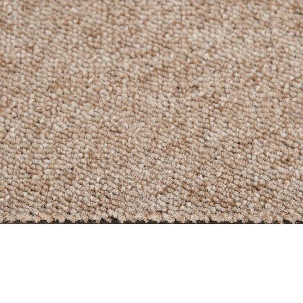 Teppichfliesen 16 Stk. 4 m² 25x100 cm Hellbeige