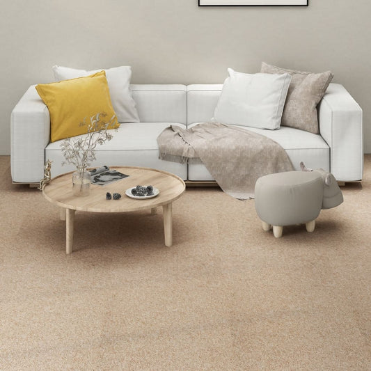 Teppichfliesen 16 Stk. 4 m² 25x100 cm Hellbeige