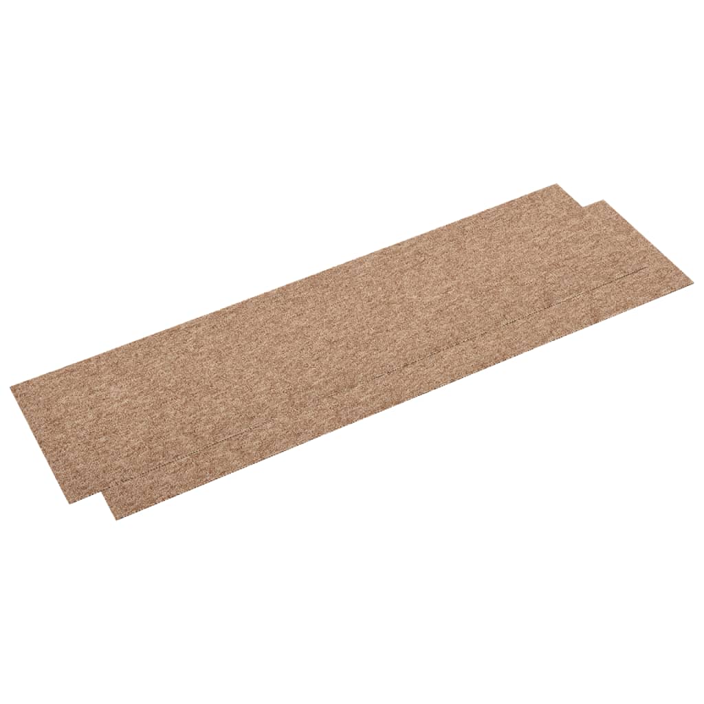 Teppichfliesen 16 Stk. 4 m² 25x100 cm Beige