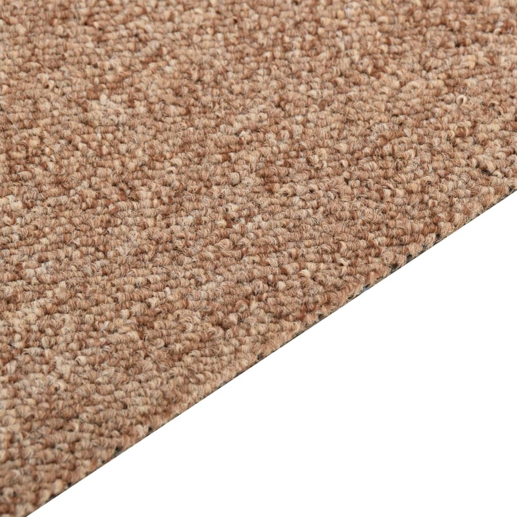 Teppichfliesen 16 Stk. 4 m² 25x100 cm Beige