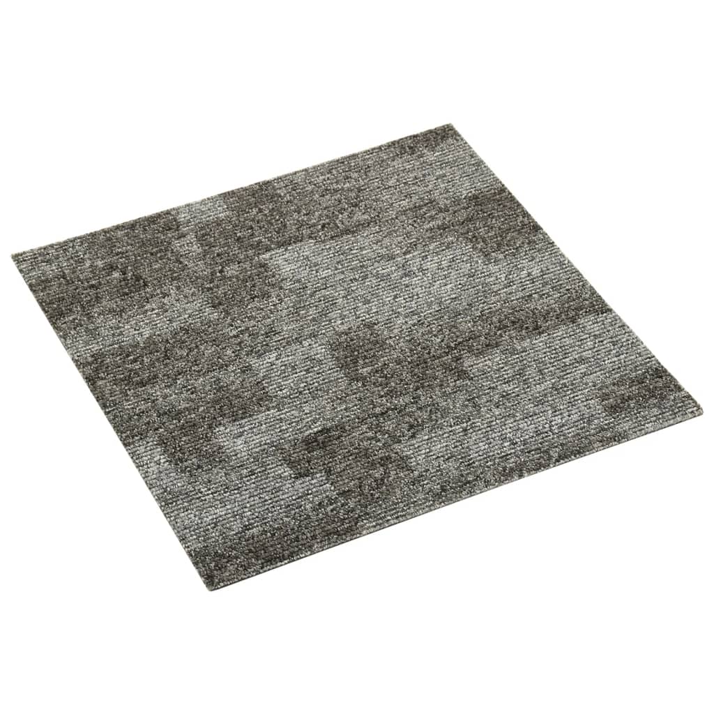 Teppichfliesen 20 Stk. 5 m² Grau