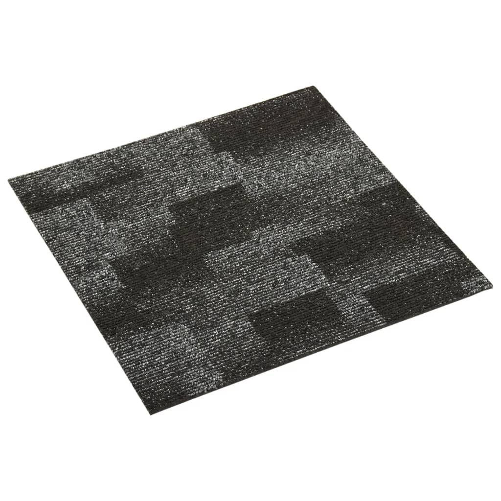 Teppichfliesen 20 Stk. 5 m² Anthrazit