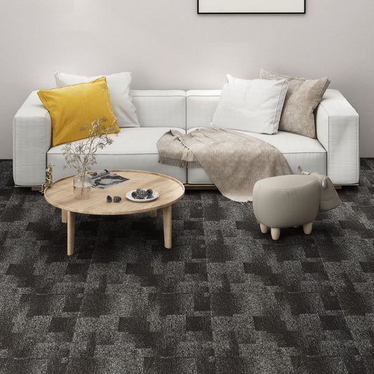 Teppichfliesen 20 Stk. 5 m² Anthrazit
