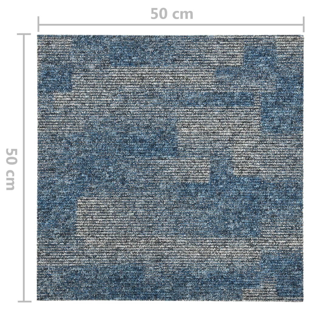 Teppichfliesen 20 Stk. 5 m² Hellblau
