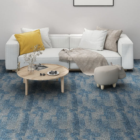 Teppichfliesen 20 Stk. 5 m² Hellblau