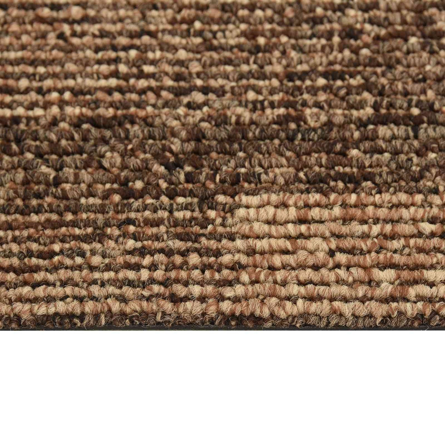 Boden Teppich 20 stk. Braun 50 x 50 cm PP Niedriger Flor