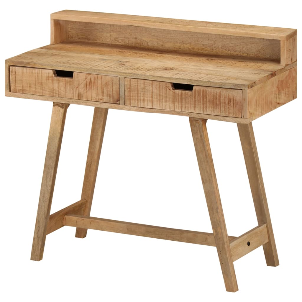 Schreibtisch 100x45x90 cm Raues Massives Mangoholz