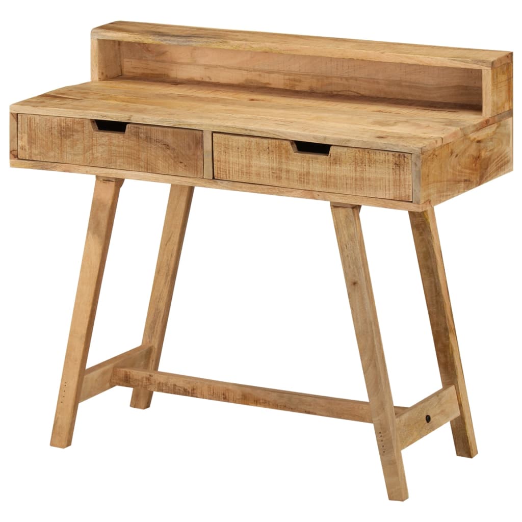 Schreibtisch 100x45x90 cm Raues Massives Mangoholz