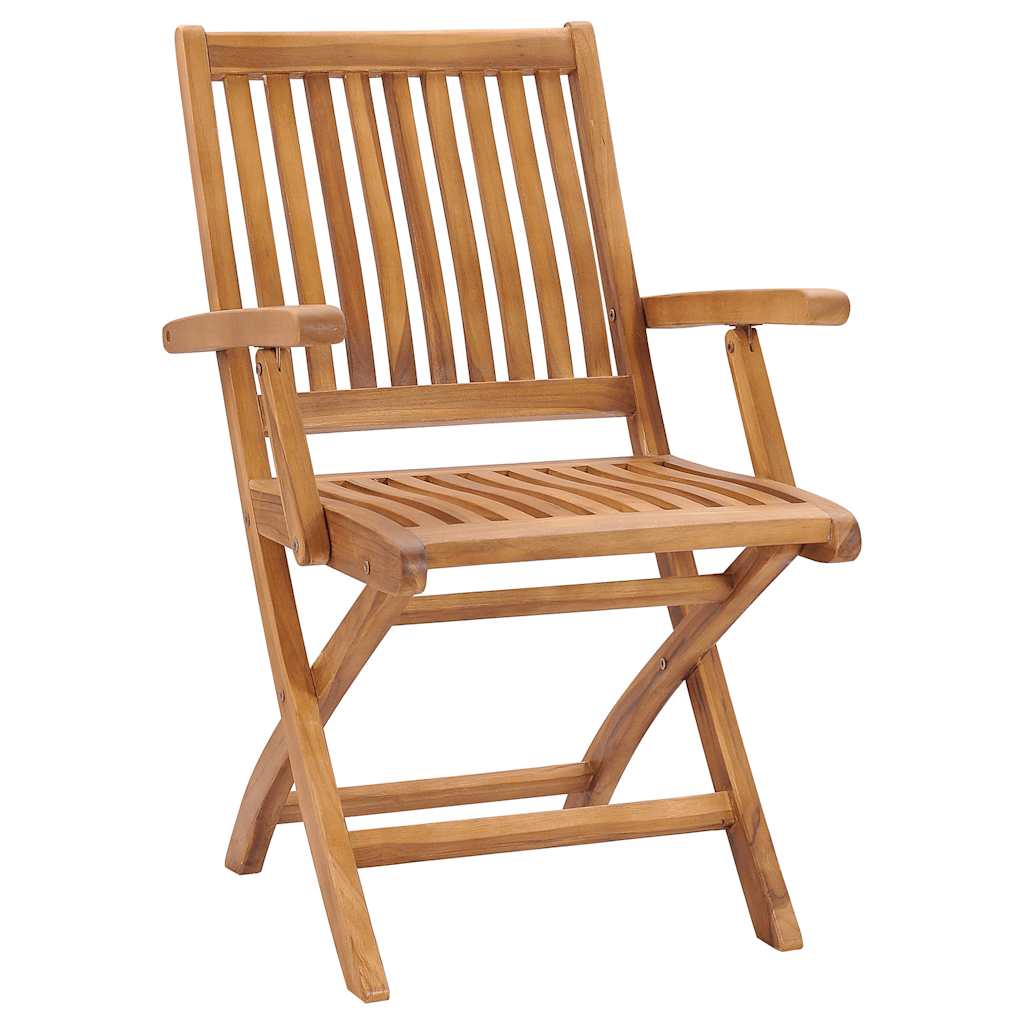 Klappstühle, 8-teilig, Massivholz Teakholz