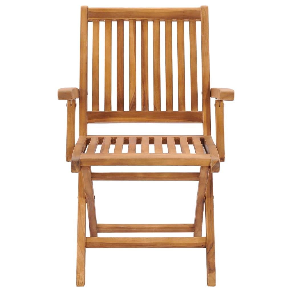 Klappstühle mit Kissen, 4-teilig, Massivholz Teakholz
