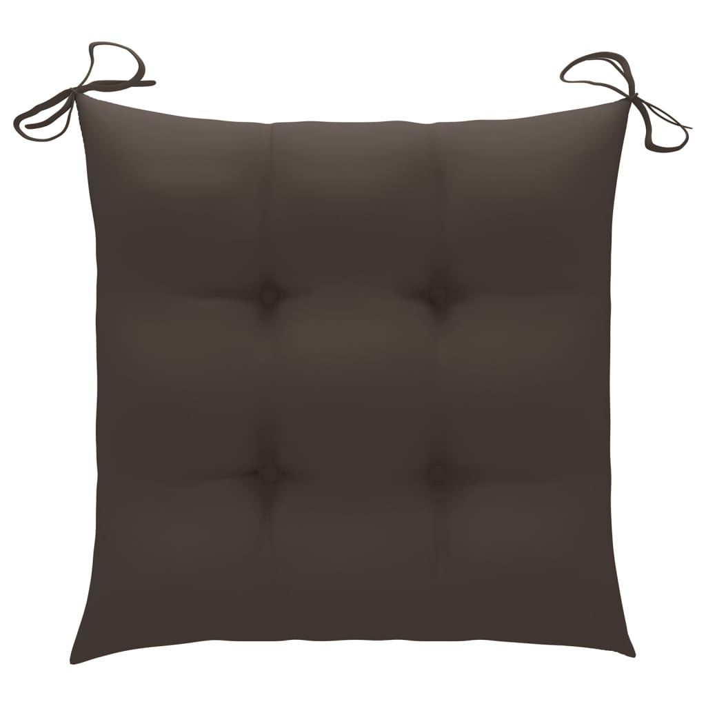 Klappstühle mit Kissen, 4-teilig, Massivholz Teakholz