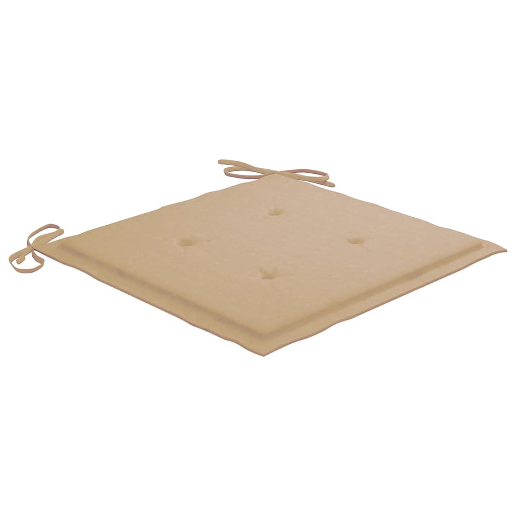 Klappstühle mit Kissen, 6-teilig, Massivholz Teakholz