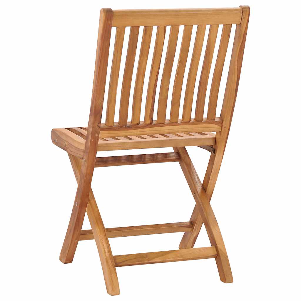 Klappstühle, 4 Stück, Massivholz Teakholz