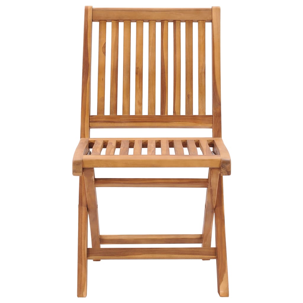 Klappstühle mit Kissen, 4-teilig, Massivholz Teakholz