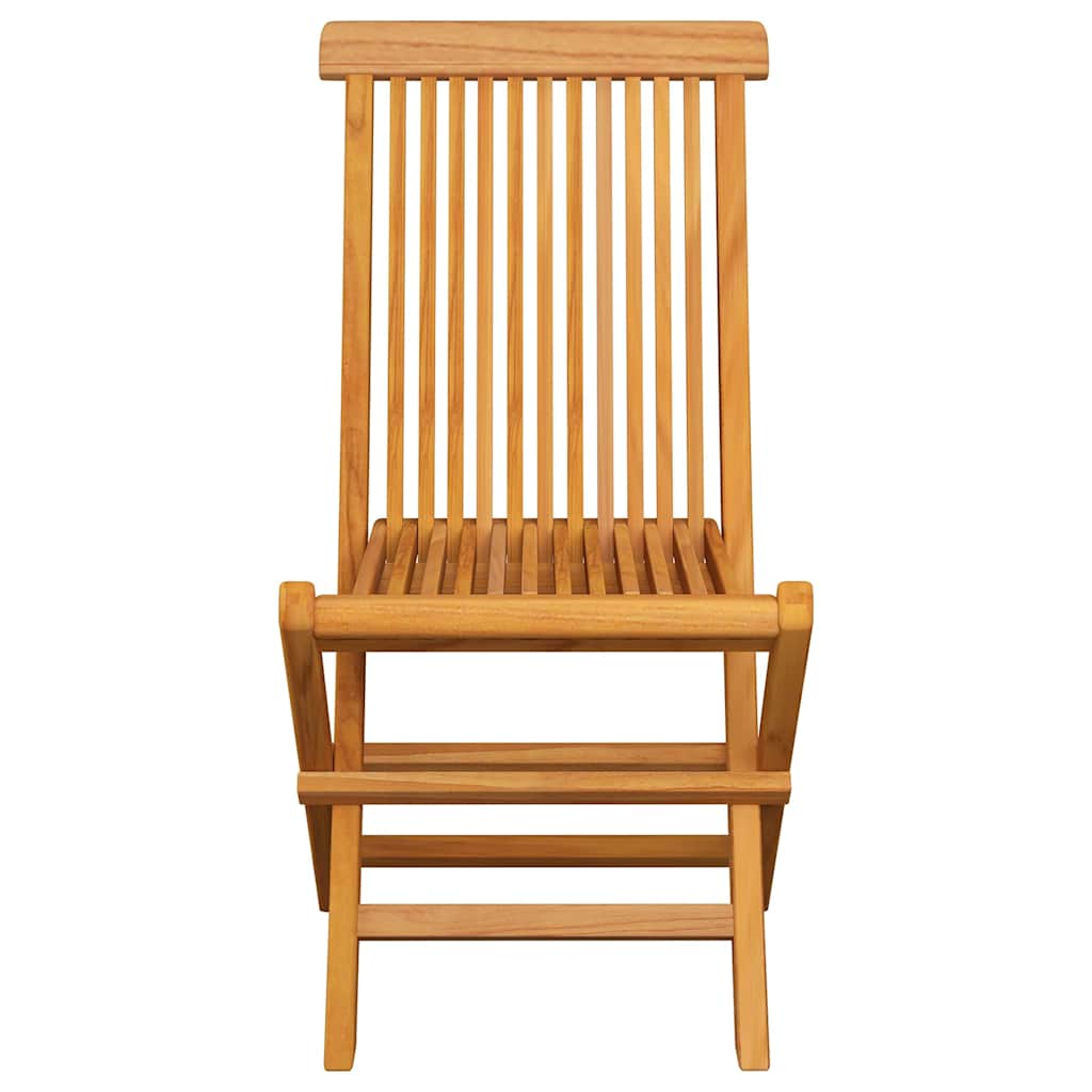 Klappstühle mit Anthrazit Kissen 8 Stk. Massivholz Teak