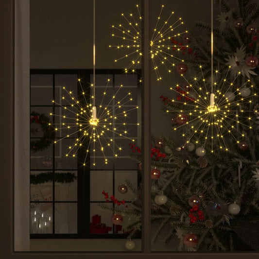 Feuerwerkslichter 2 Stk. Weihnachtsdeko Warmweiß 20 cm 280 LEDs