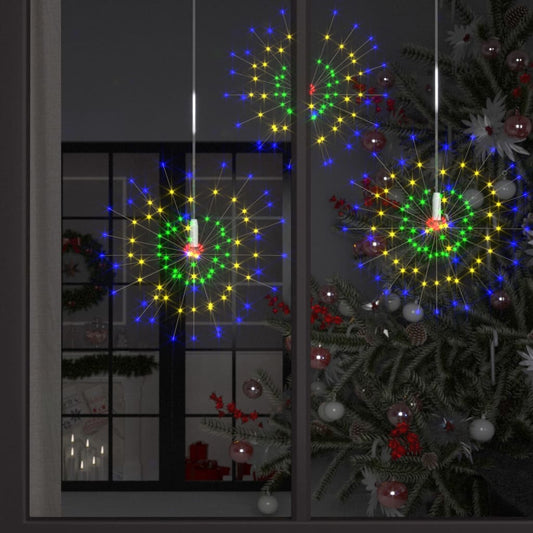 Feuerwerkslichter 2 Stk. Weihnachtsdeko Mehrfarbig 20cm 280LEDs