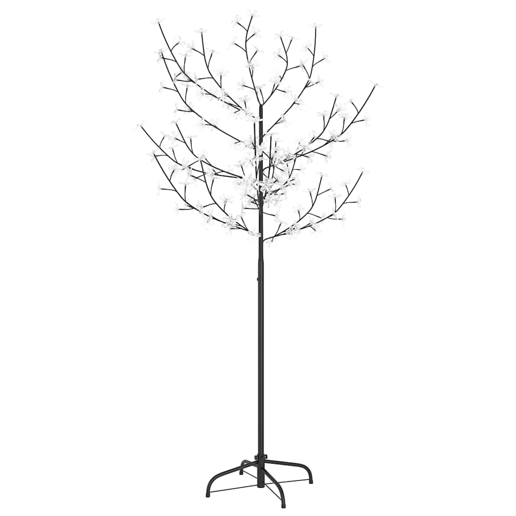 Christmas Tree 120 LEDs Warm White Light Cherry Blossom 150 cm (US only) - Untranslated