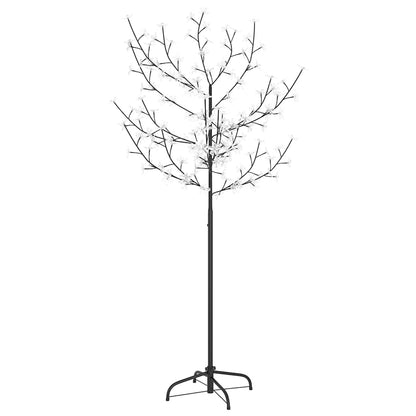 Christmas Tree 120 LEDs Warm White Light Cherry Blossom 150 cm (US only) - Untranslated
