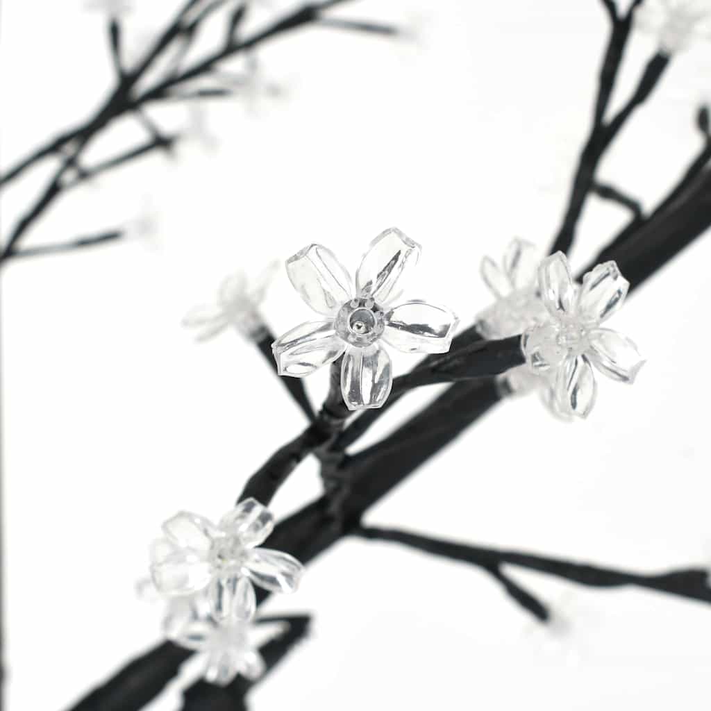 Christmas Tree 120 LEDs Warm White Light Cherry Blossom 150 cm (US only) - Untranslated
