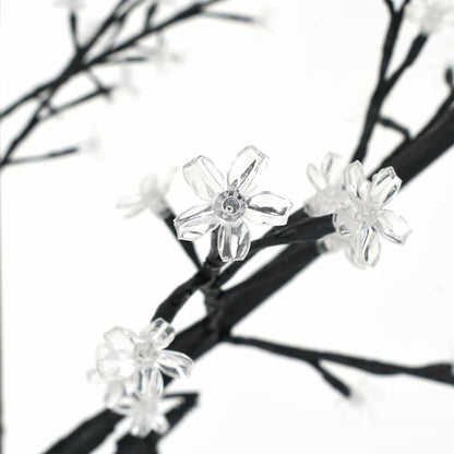 Christmas Tree 120 LEDs Warm White Light Cherry Blossom 150 cm (US only) - Untranslated
