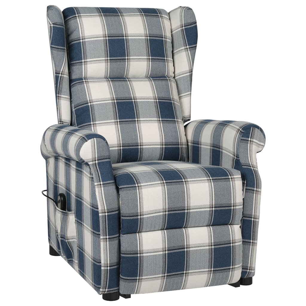 Aufstehsessel Blau Stoff