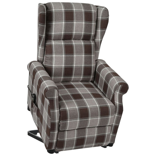 Aufstehsessel Braun Stoff