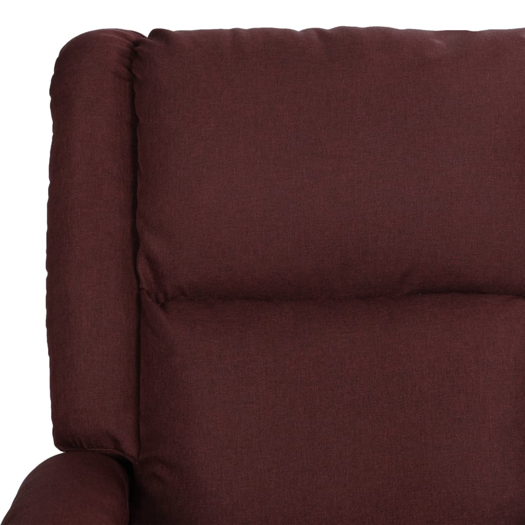 Relaxsessel Lila Kunstleder und Stoff