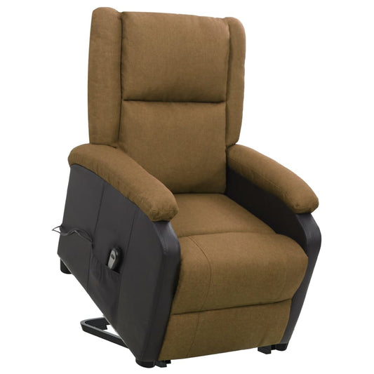 Aufstehsessel Braun Stoff