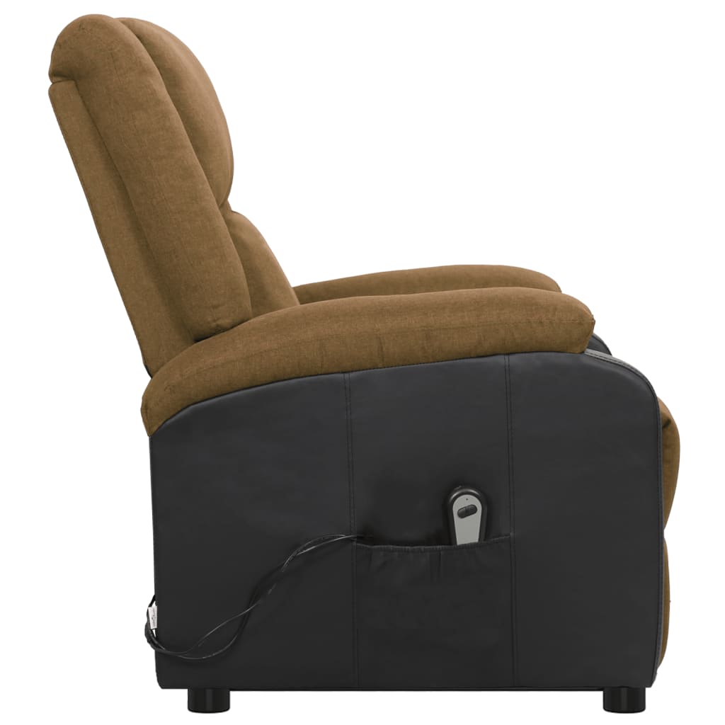 Aufstehsessel Braun Stoff