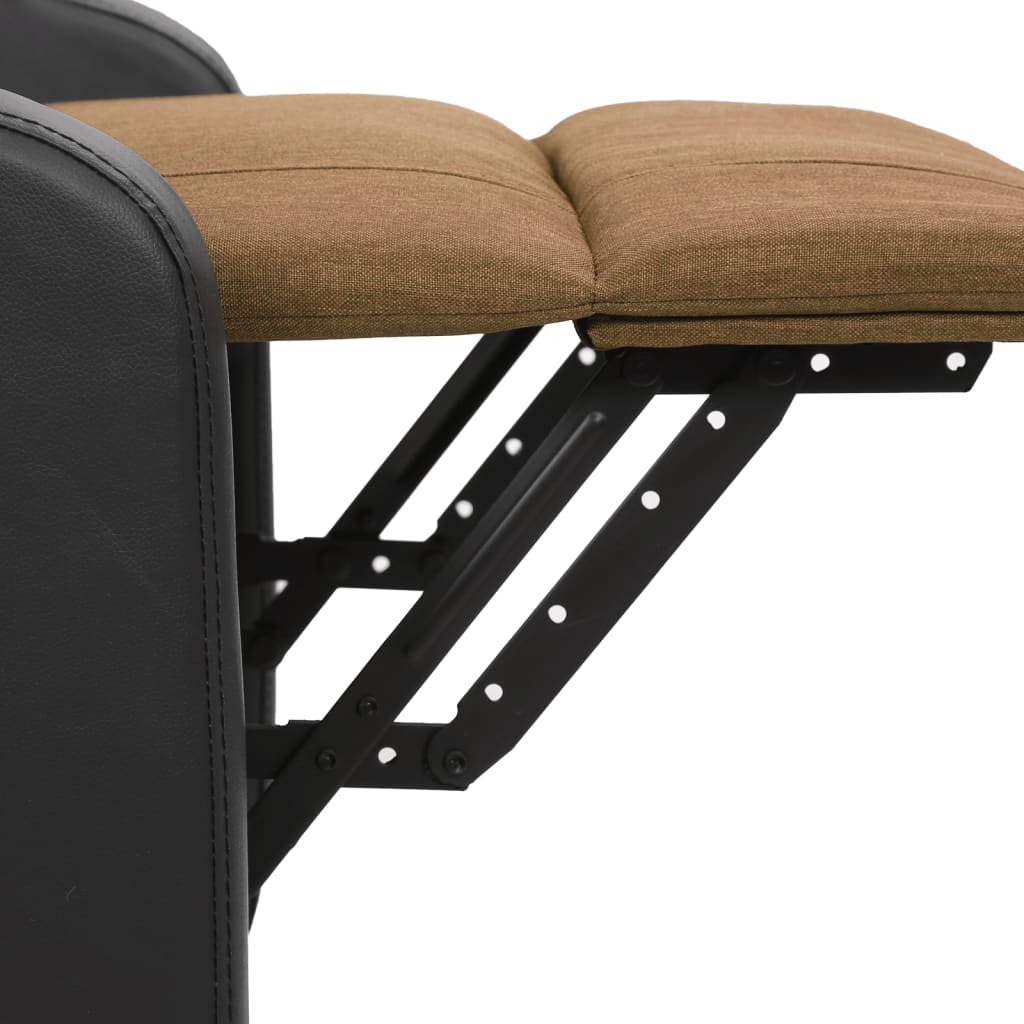 Aufstehsessel Braun Stoff