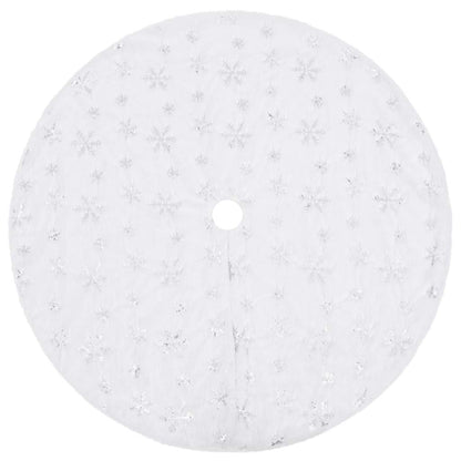 Luxus-Weihnachtsbaumrock Weiß 122 cm Kunstfell