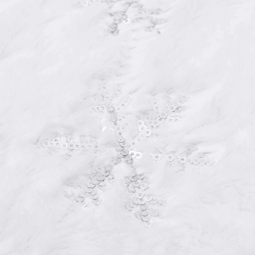 Luxus-Weihnachtsbaumrock Weiß 150 cm Kunstfell
