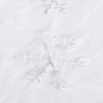 Luxus-Weihnachtsbaumrock Weiß 150 cm Kunstfell